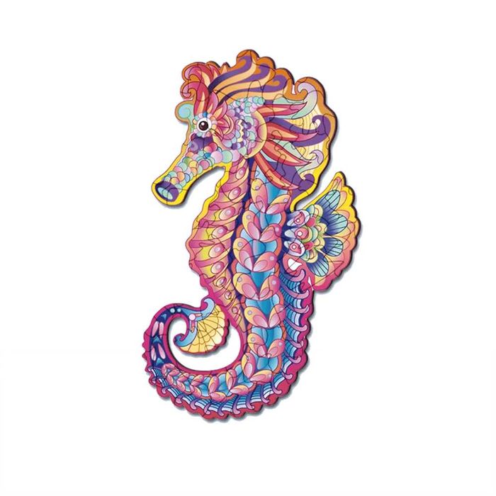 Дървен пъзел във формата на животни, Различни видове, Размер А3