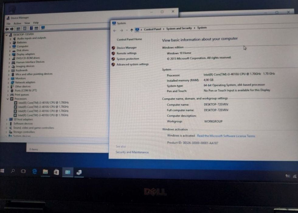 Laptop Dell Ĺatitude i3