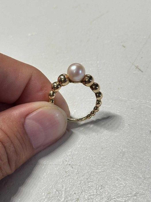 INEL AUR 14K - Model Deosebit Cu Bile - Mar. 58 + PERLA Naturala De Cultura !