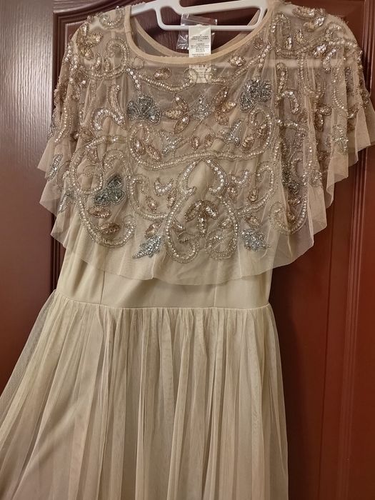 НАМАЛЕНА! Официална дълга рокля за сватба, кръщене или бал