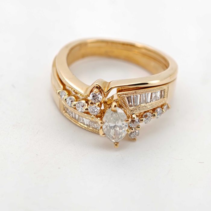 Inel aur 14k cu diamante 1.21ct