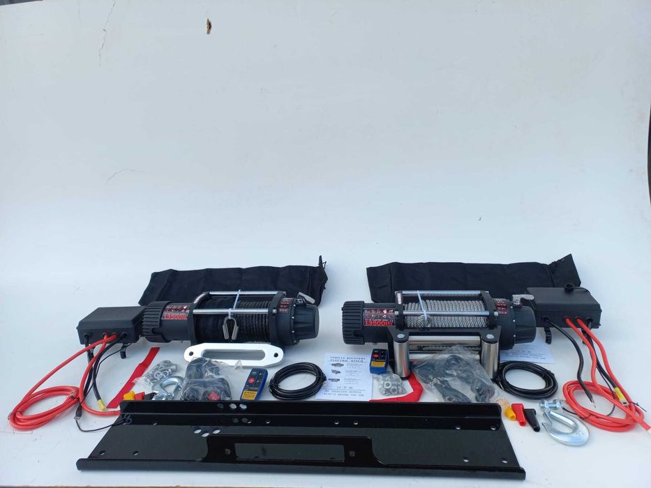 Troliu electric 12V Profesional,Sufa sintetic,cablu otel,Nou CuFactura