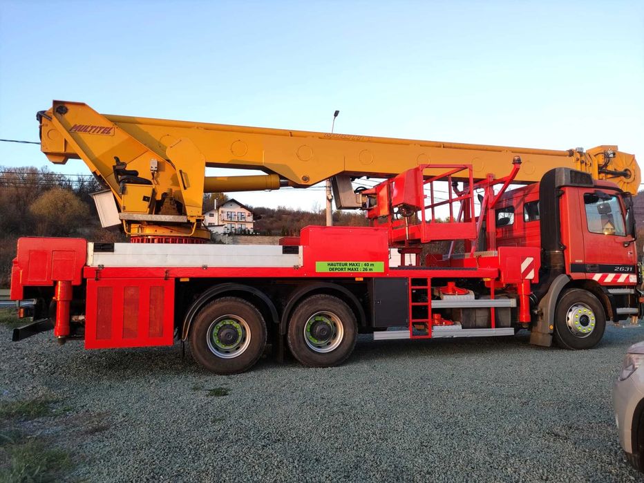 Nacela PRB 40m Mercedes Actros 2631, An Fabricatie : 2002,  291200 km