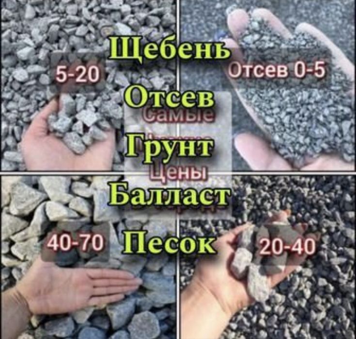 Балас. Писок. Глина. Мусор.  Фриза черназем