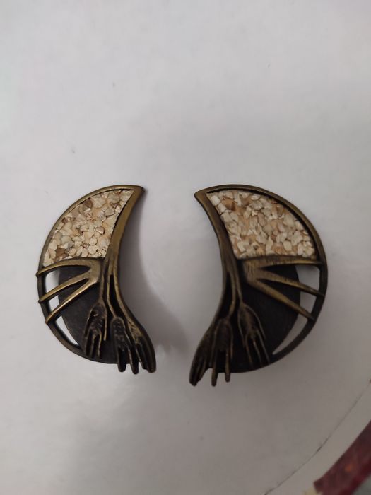 сребърна висулка лот от 3 вносни бижута едно старо колие народна но