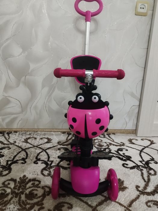Самокат талокар с ручкой детский