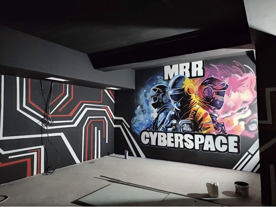 Роспись стен , граффити оформление, роспись помещений.