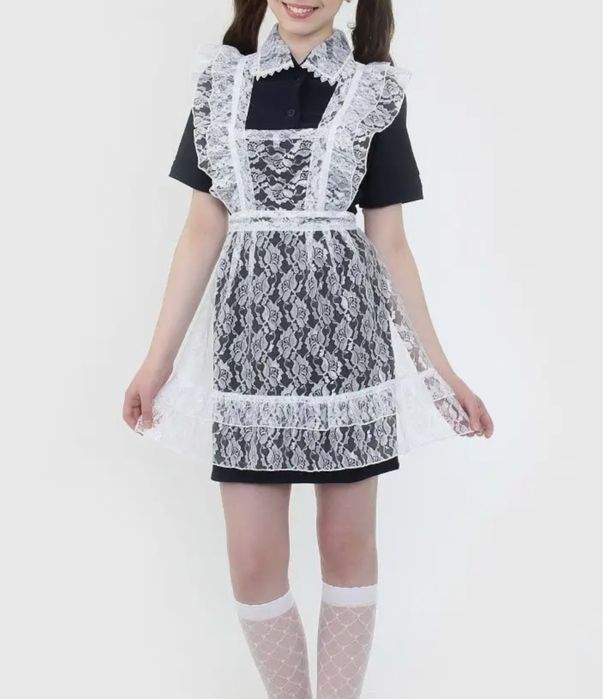 Школьное платье с фартуком