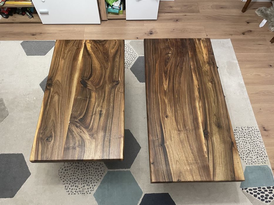 Vand masuta cafea din lemn de nuc