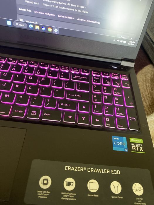 Laptop Gaming Medion Erazer Crawler E30 – i5-12500H / RTX 3050 / 16GB RAM / 1.5TB SSD
