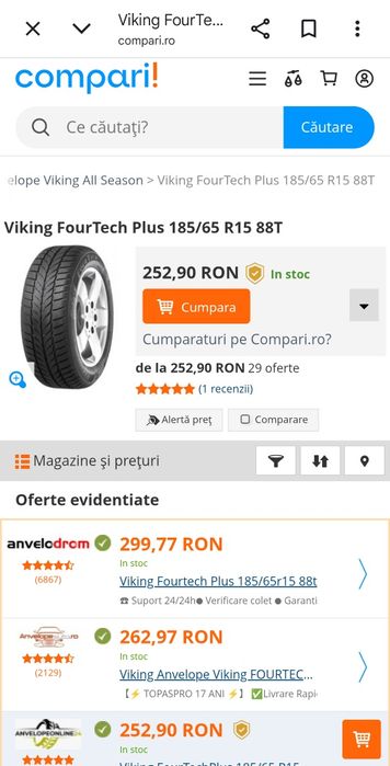 Anvelope vara 185/65/15 și iarna  Viking  185/65/15