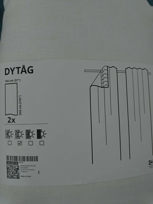 Draperii din in 100% Dytag ikea230