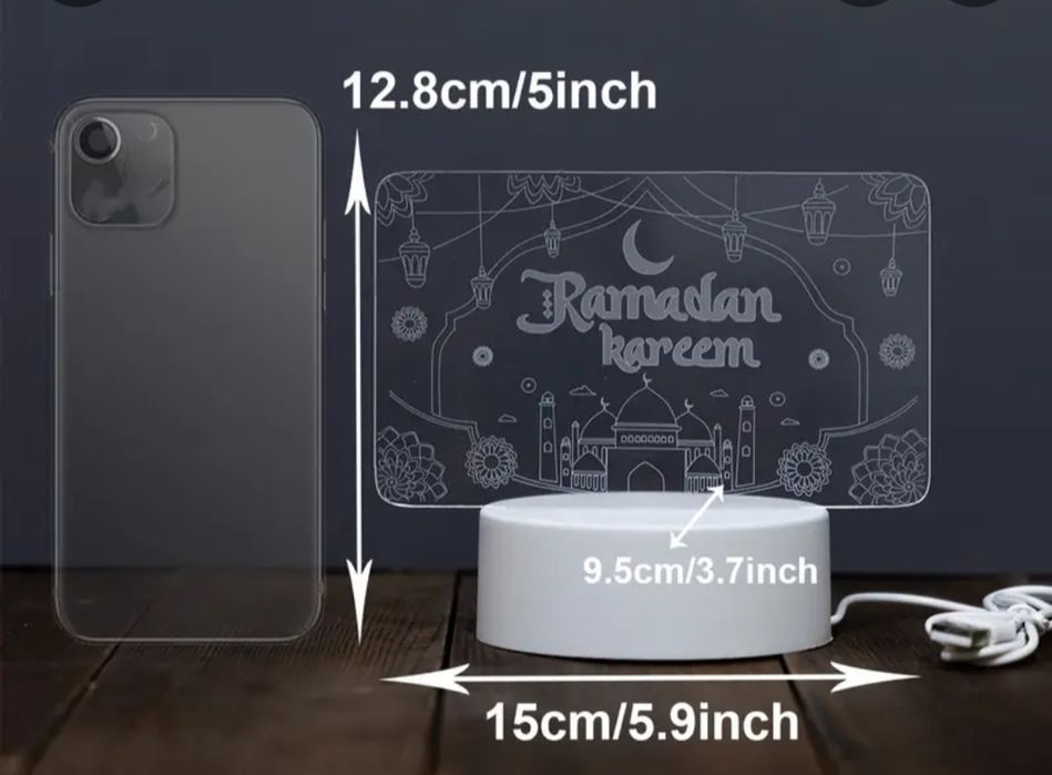 Подарки,сувениры,3D ночник на Рамадан