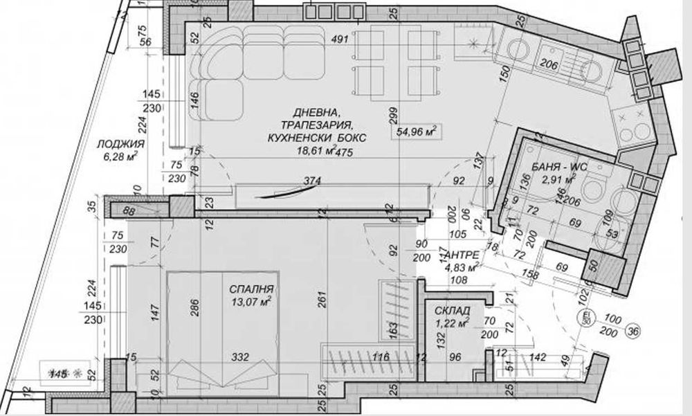 Дава се под наем Двустаен апартамент в София, Овча купел - 55 кв.м за 550 € - Снимка #6