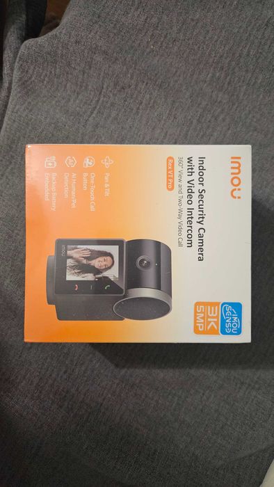 Смарт IP камера Imou Rex VT Pro 5MP (3K) – Нова, с дисплей и двупосочна връзка