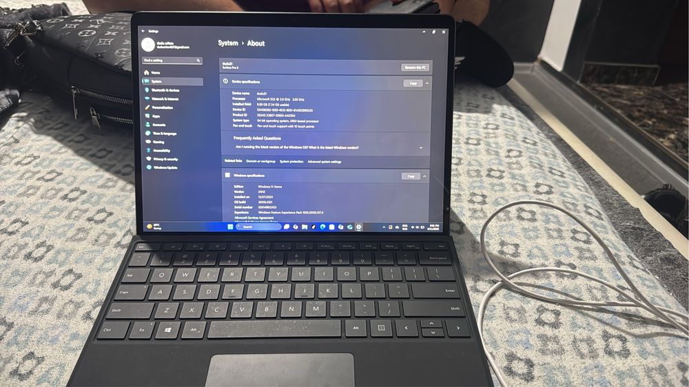 Microsoft surface pro x