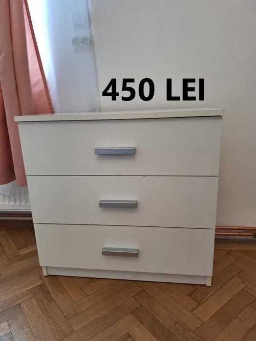 Set mobilier dormitor Mobexpert dulap comoda pat canapea Ikea