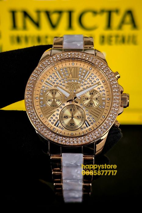 INVICTA Gold Pearl women 38 mm, Инвикта нов ръчен часовник