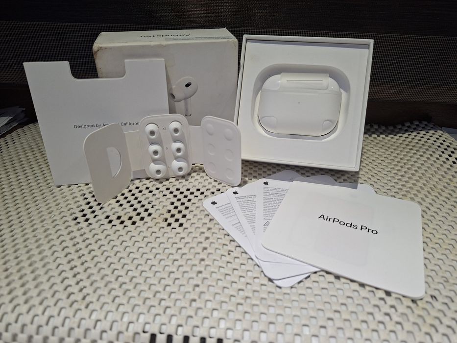 Căști Wireless Apple AirPods PRO 2, USB - C, ORIGINALE, ANC şi MagSafe