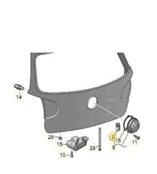 Ключ превключвател за vw passat ,golf с номер 1k0962103