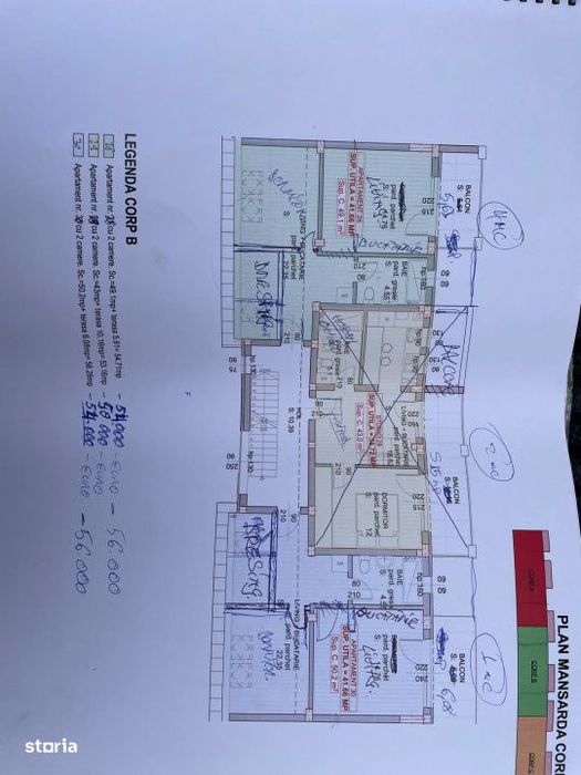 Apartament de vanzare, cu 2 camere, 42 mp, zona Garii