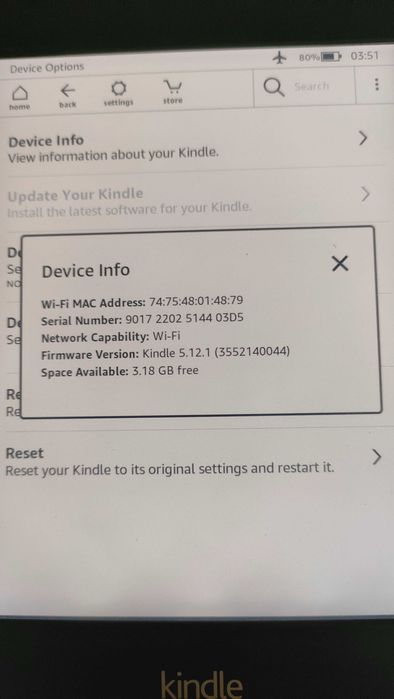 Amazon Kindle Paperwhite 7th gen подсветка DP75SDI ebook