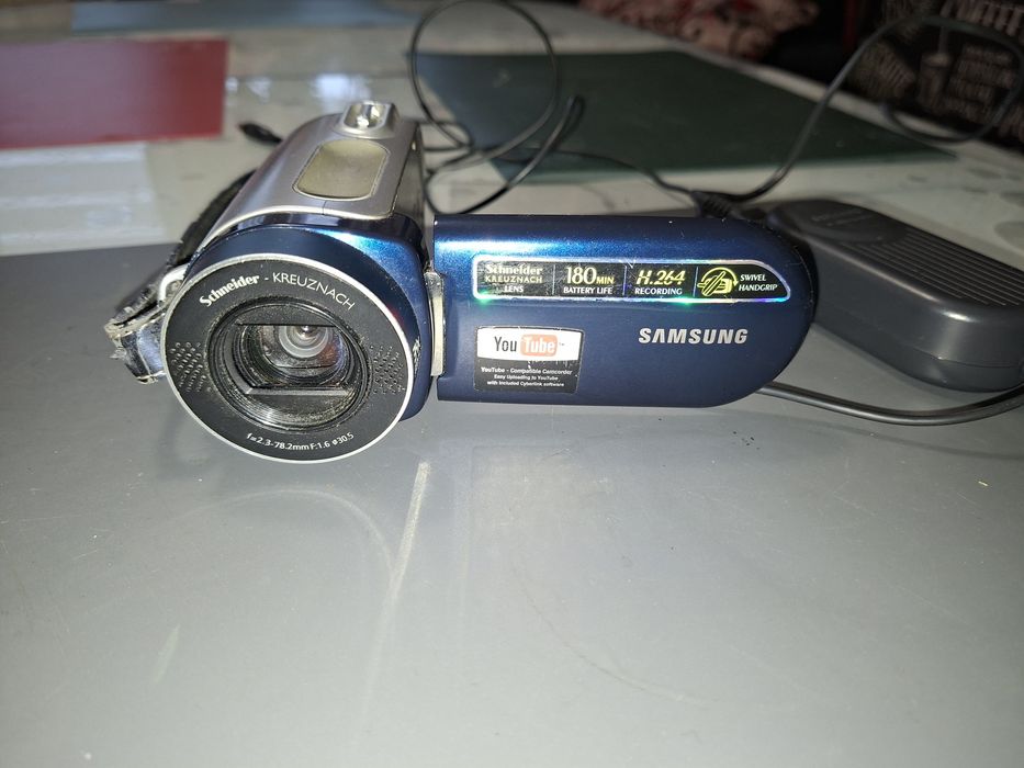 Samsung VP-MX20,  camcorder card SD, baterie bună,  încărcător
