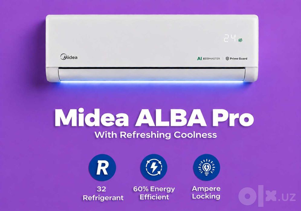 Кондиционер MIDEA модель ALBA Pro - 12,000 Btu / wi-fi / AI- EcoMaster