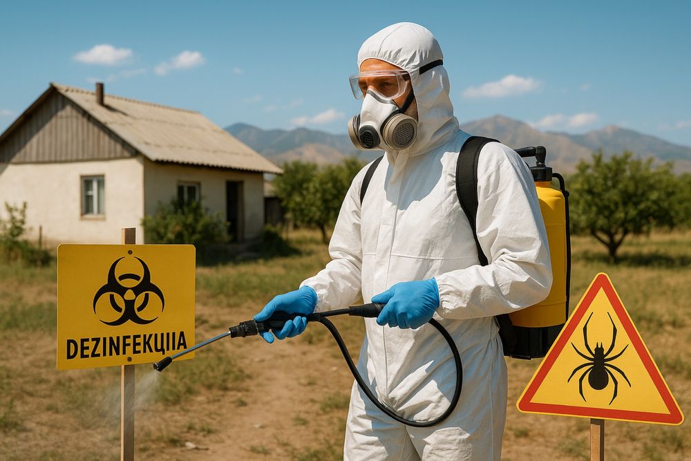 Дезинфекция от каракурта!