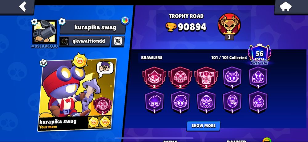 Аккаунт в Brawl Stars
