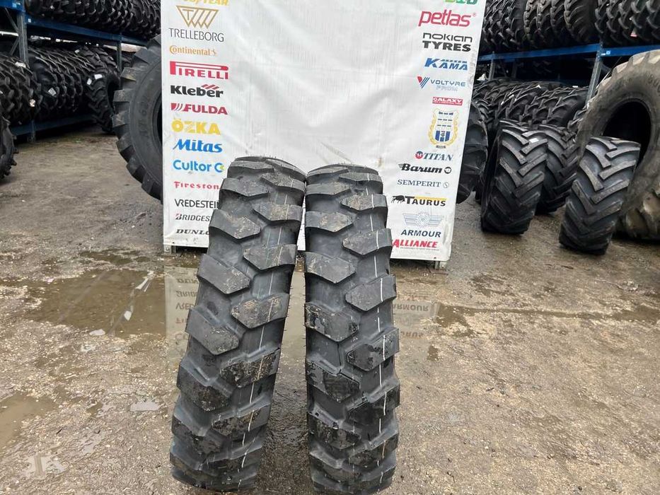 Cauciucuri noi 10.00-20 cu 16 pliuri marca BKT pentru excavator