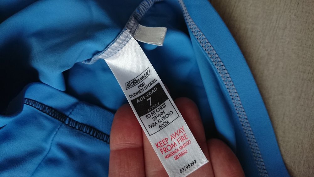 Bluze înot/plajă protecție UPF/UV, 6-8 ani