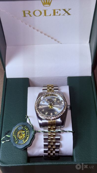 Женские механические часы Rolex (люкс стиль) в коробке — Новые