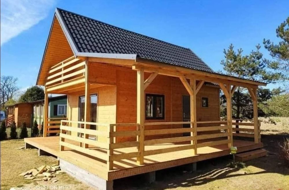 Vand cabana cu dormitor baie sufracerie