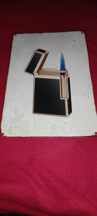 reclama metalica ( 30 cm x 20 cm ) BRICHETA DUPONT