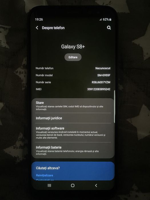 vand samsung s8 plus