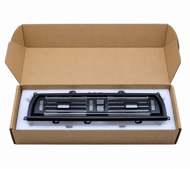 Grila centrala ventilatie aer clima crom BMW F10 F11 F18 seria 5