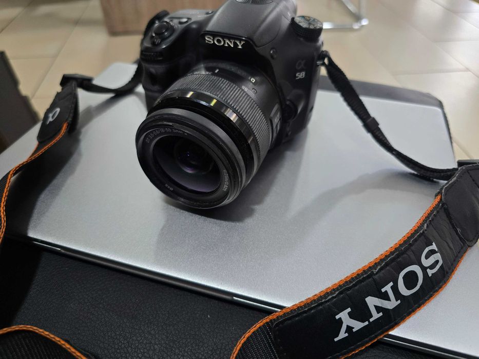 Фотоапарат Sony A58 + обектив Sony DT 18–55mm F3.5–5.6 SAM II