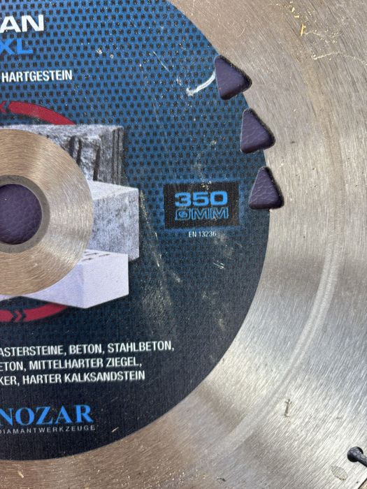 Panza diamantata pentru taiat beton 350