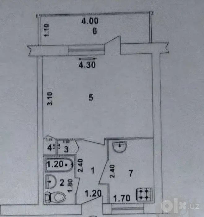 Продаётся 1 комнатная на Дубовый.