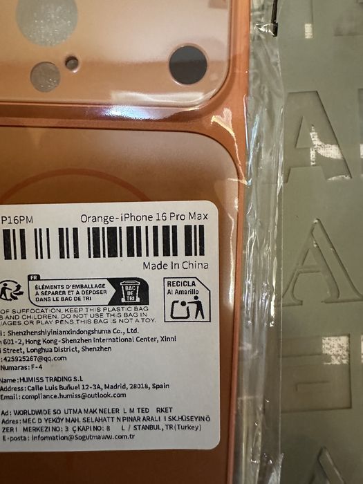 Husă orange iPhone 16 ProMax, model 17 ProMax