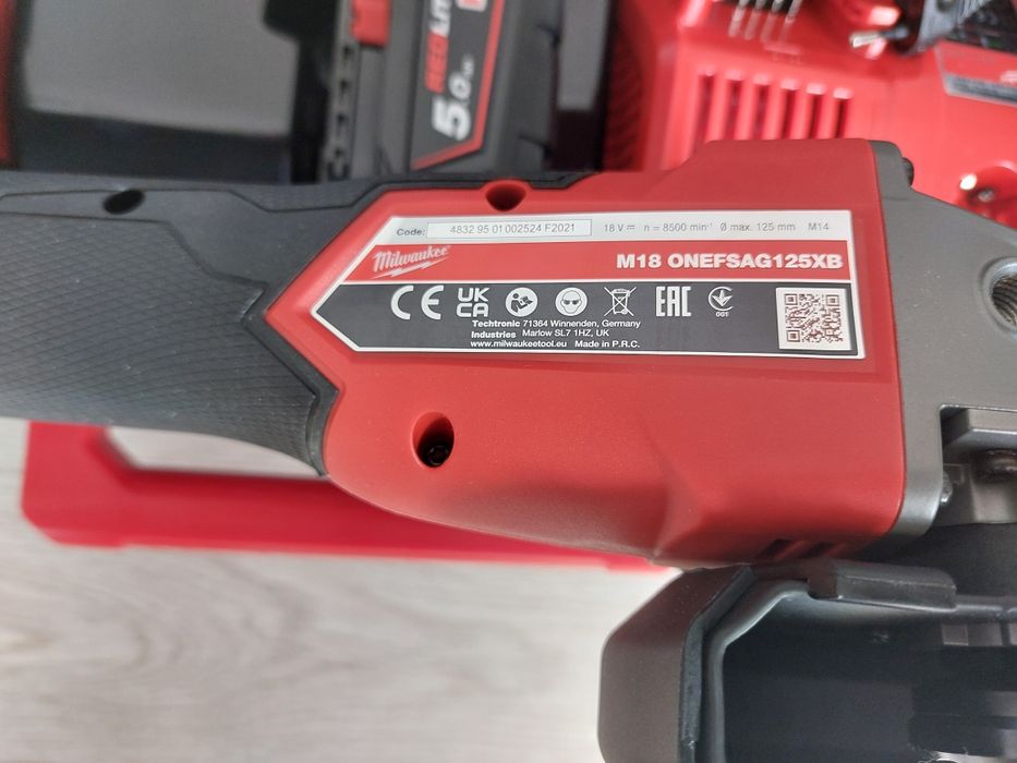 Set flex, polizor unghiular milwaukee M18 ONEFSAG125XB, rapid stop NOU