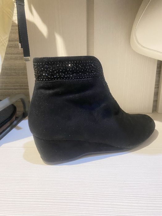 Полусапожки замша, демисезон