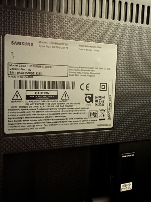 Televizor SAMSUNG UE55MU6172, LED Smart Ultra HD, 138cm, Tizen