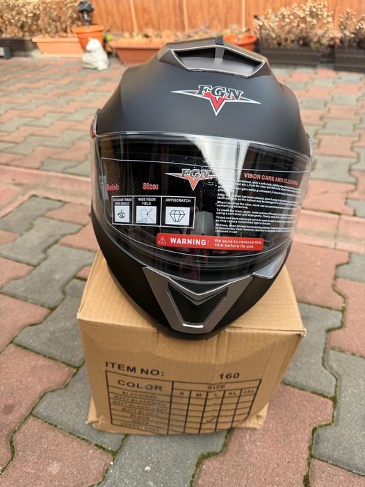 Casca modulara flip-up moto cu viziera S M L XL XXL