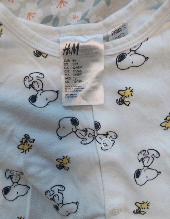 Pijamale H&M, marimea 86