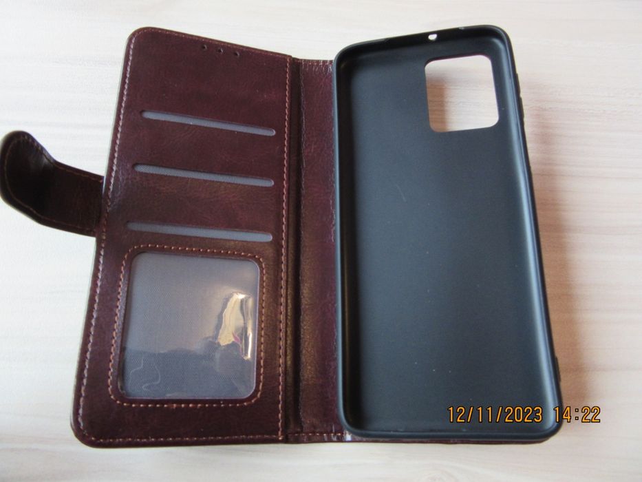 Motorola Moto G85 G35 G54 G34 / Кожен калъф тип тефтер