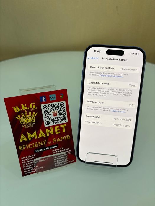 Iphone 16 100% 128gb Amanet BKG