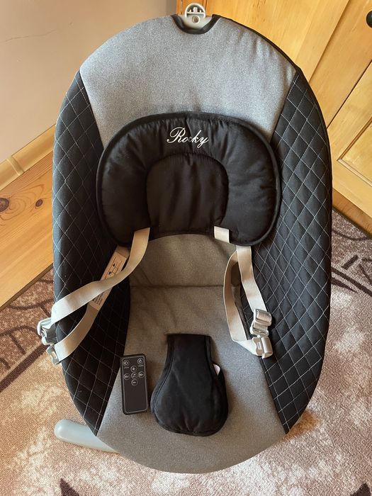 Електрическа люлка Moni Rocky, Сив, 0 месеца +
