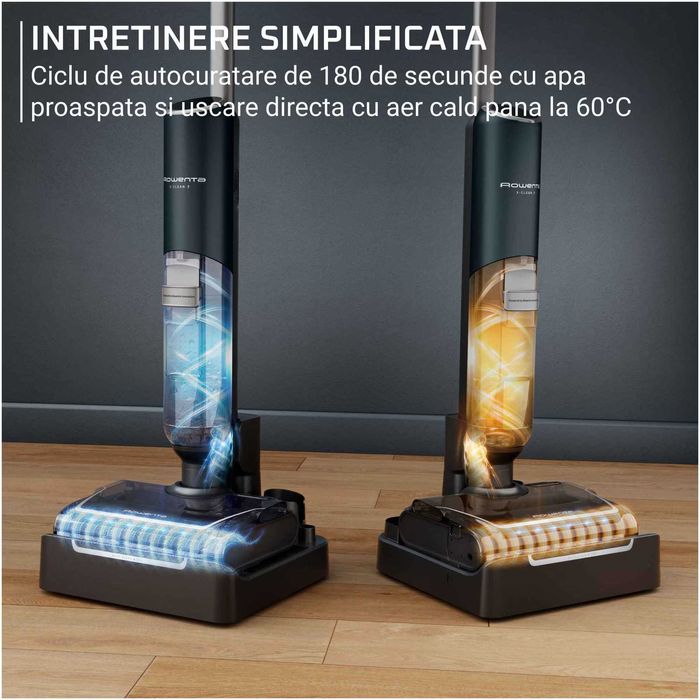 Aspirator vertical fara fir cu spalare Rowenta X-Clean 7